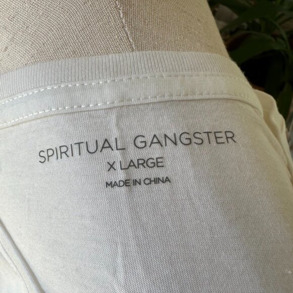 Spiritual Gangster Womens Muscle Tank, LOVE MORE, White, XL, EUC - Picture 9 of 10